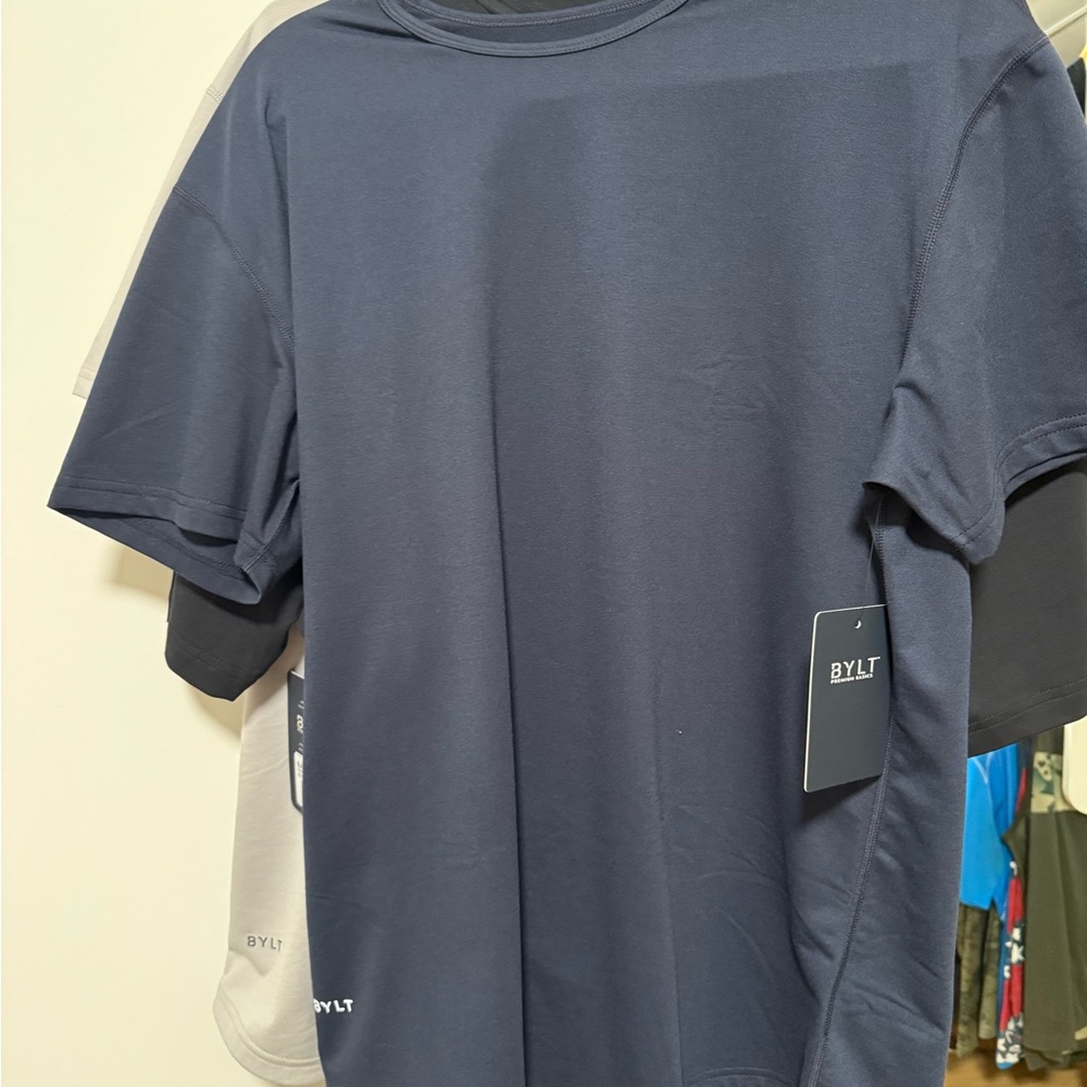 BYLT Basics Dark Blue Short Sleeve Tee